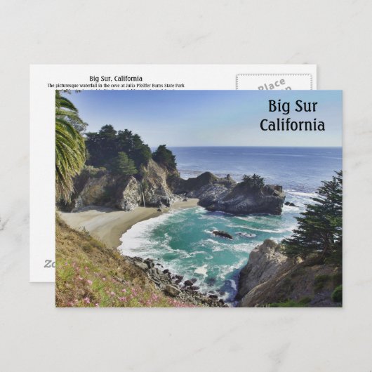 Carte postale Julia Pfeiffer State Park-Big Sur (Devant / Derrière)