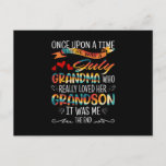 Carte Postale Julia Who Really Loved Her Grandsons<br><div class="desc">Julia Grandma Who Really Loved Her Grandson T-shirt July Birthday Great Grandma Shirt</div>