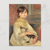 Carte Postale Julie Manet Chat Pierre-Auguste Renoir (Devant)
