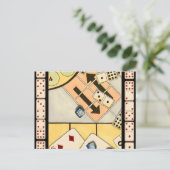 Carte Postale Jumbled Assortiment of Games of Chance (Debout devant)
