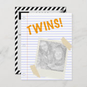 Carte Postale jumeaux (Devant / Derrière)