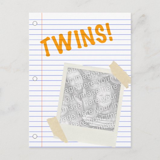 Carte Postale jumeaux (Devant)