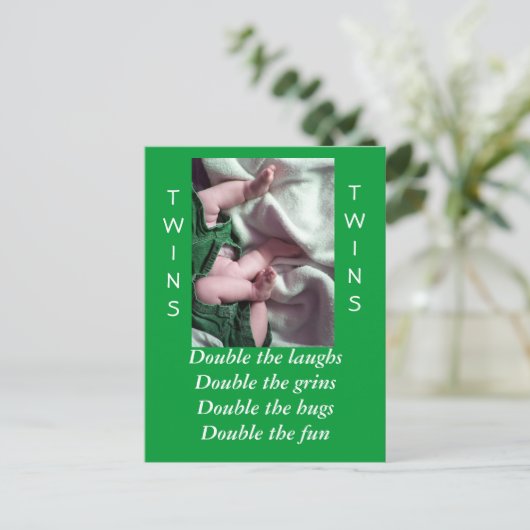 Carte Postale jumeaux (Debout devant)