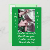 Carte Postale jumeaux (Devant / Derrière)