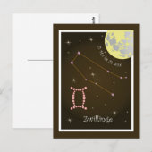 Carte Postale Jumeaux 21 mai au 21 juin (Devant / Derrière)