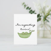 Carte Postale Jumeaux attendus - Pois dans un pod (Debout devant)