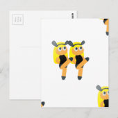 Carte Postale jumeaux émoji (Devant / Derrière)