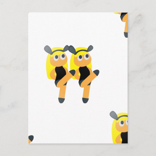 Carte Postale jumeaux émoji (Devant)