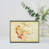 Carte Postale Jumeaux Gemini Constellation Vintage Urania miroir (Debout devant)
