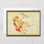 Carte Postale Jumeaux Gemini Constellation Vintage Urania miroir (Devant / Derrière)