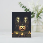 Carte Postale Jumeaux Halloween (Debout devant)