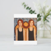 Carte Postale jumeaux siamois (Debout devant)