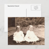 Carte Postale Jumeaux vintages (Devant / Derrière)
