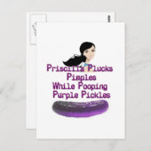 Carte Postale Jumelage de langue de la pricilla (Devant / Derrière)