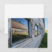Carte Postale jumelle de grange réflexion (Devant / Derrière)