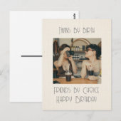 Carte Postale Jumelles de naissance  (Devant / Derrière)