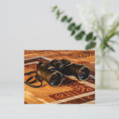 Carte Postale Jumelles, Glyphes, Pictographes, Explorateur, Voya (Debout devant)