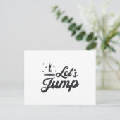 Carte Postale Jump Trampoline Gymnast Funny Trampoline (Debout devant)