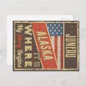 Carte Postale Juneau Alaska (Devant / Derrière)