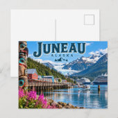 Carte Postale Juneau Alaska (Devant / Derrière)