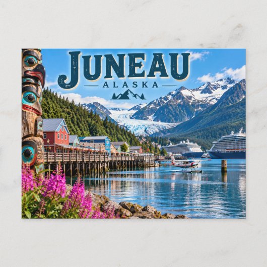 Carte Postale Juneau Alaska (Devant)