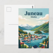 Carte Postale Juneau Alaska (Devant / Derrière)