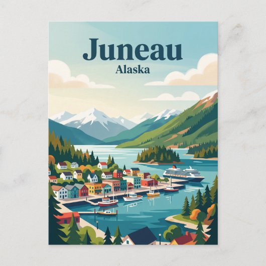 Carte Postale Juneau Alaska (Devant)