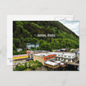 Carte Postale Juneau, Alaska, photo de la ville (Devant / Derrière)