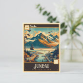 Carte Postale Juneau (Alaska) | VINTAGE (Debout devant)