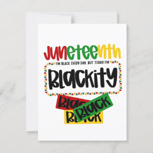 Carte Postale JunetDix Blackity Noir Noir Funny