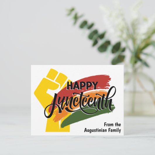 CARTE POSTALE JUNETEENTH (Debout devant)