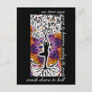 Carte Postale Jung Citation Motivationnelle Arbre Racines Ciel M