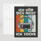 Carte Postale Jungen Zocker Gamer Videospiel Zocken (Devant / Derrière)