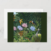 Carte Postale Jungle Folk Art de Rousseau (Devant / Derrière)
