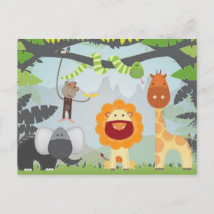 Carte Postale Jungle Fun