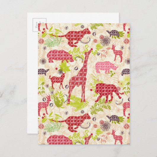 Carte Postale Jungle paradise (Devant / Derrière)