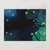 Carte Postale Jungle tropicale | Chevauchement des Feuilles de M (Dos)