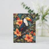 Carte Postale Jungle tropicale Toucan Bird (Debout devant)