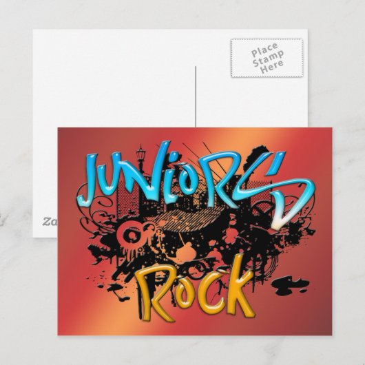 Carte Postale Juniors Rock (Devant / Derrière)