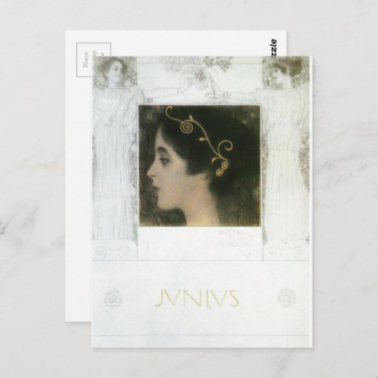 Carte Postale Junius par Gustav Klimt (Devant / Derrière)