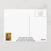 Carte Postale Junk chinoise en ocre et jaune (Dos)