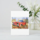 Carte Postale Junk Yard Souvenirs Red Corvair Station Wag (Debout devant)