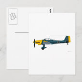 Carte Postale Junkers JU-87 Stuka (Devant / Derrière)