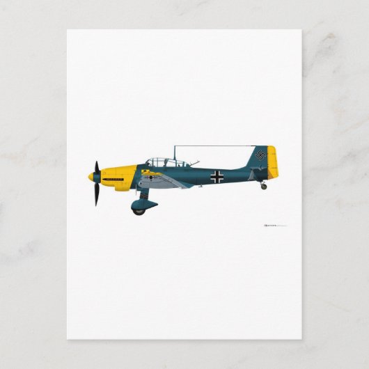 Carte Postale Junkers JU-87 Stuka (Devant)