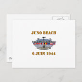 Carte Postale Juno Beach 1944 Normandie (Devant / Derrière)