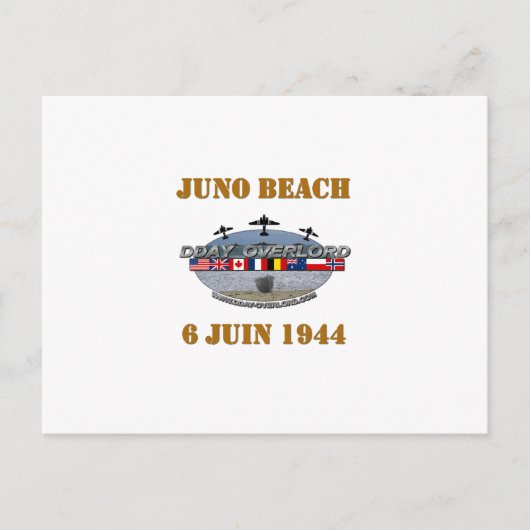 Carte Postale Juno Beach 1944 Normandie (Devant)