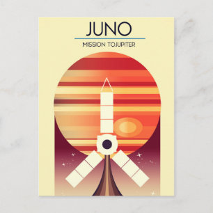 Carte Postale Juno - Mission à Jupiter Art spatial