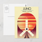 Carte Postale Juno - Mission vers Jupiter Art spatial (Devant / Derrière)