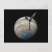 Carte Postale Juno Spacecraft à Planet Jupiter (Devant)