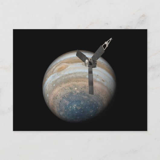 Carte Postale Juno Spacecraft à Planet Jupiter (Devant)